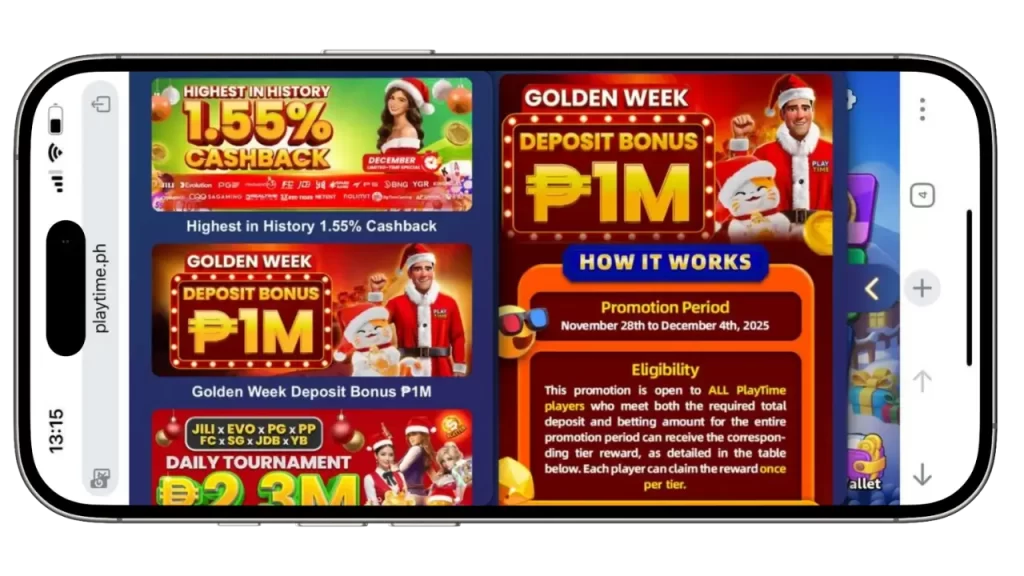 Playtime Golden Week Bonus – Manalo ng Hanggang ₱1M Cash 1 Playtime Golden Week Bonus – Manalo ng Hanggang ₱1M Cash